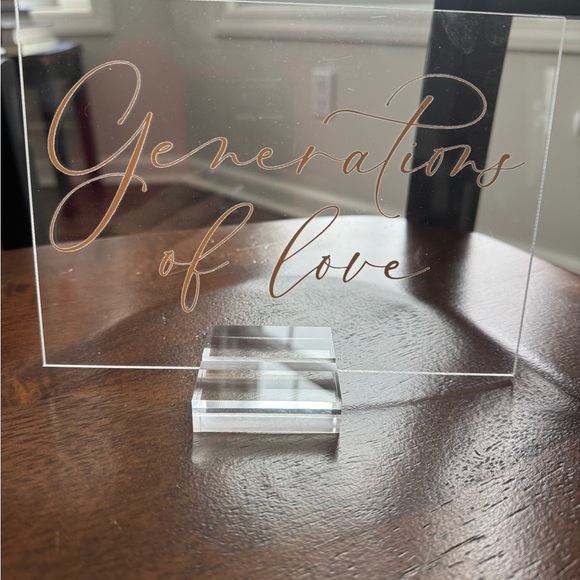 Wedding sign - Generations of Love - EUC - Picture 1 of 1